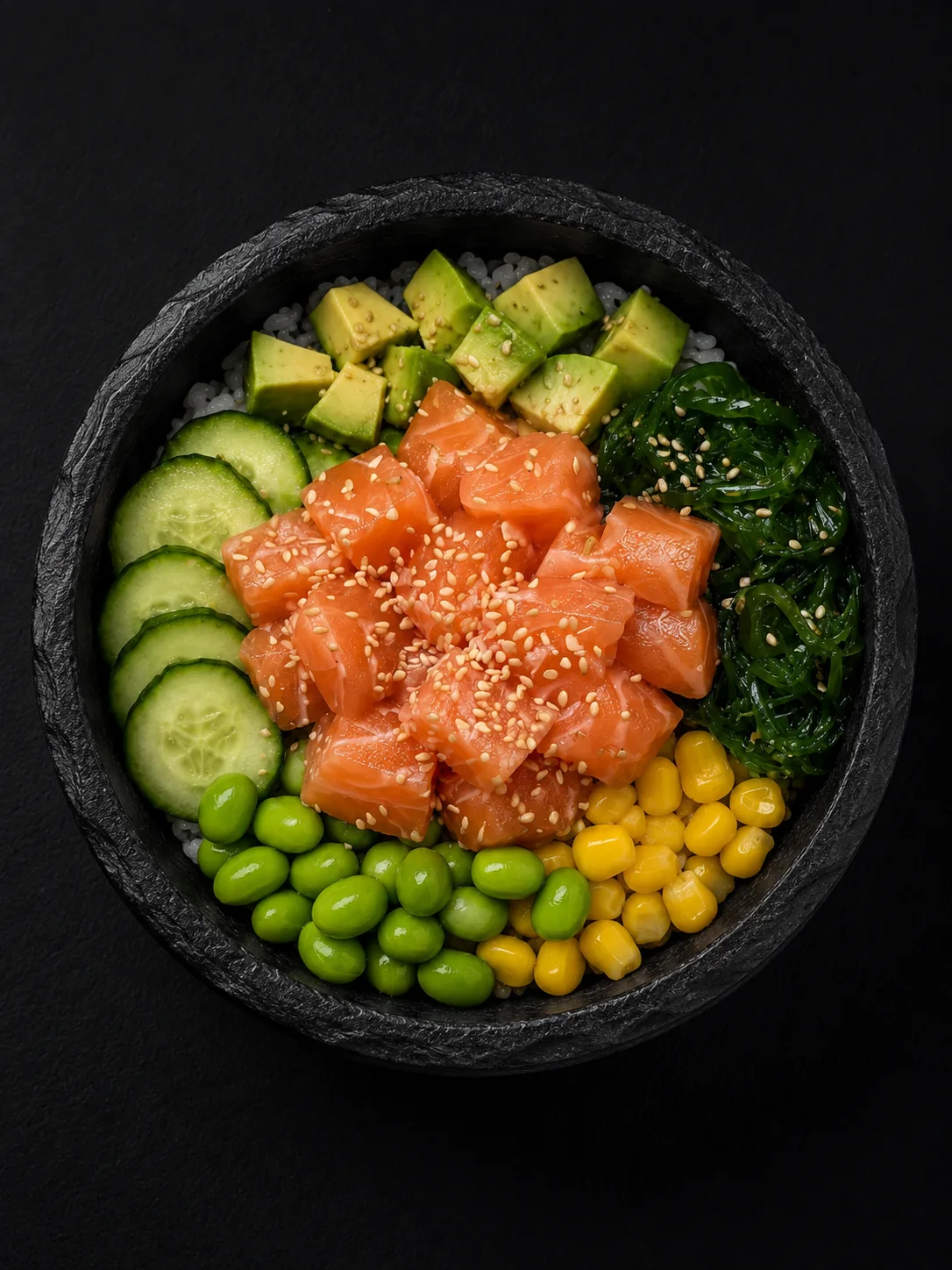 Poké bowl saumon